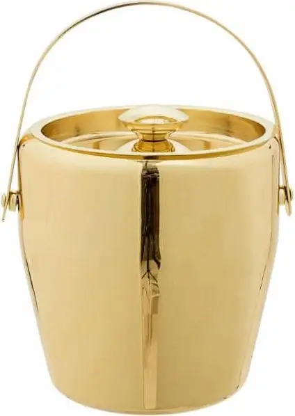 Eiskübel GOLD aus Edelstahl