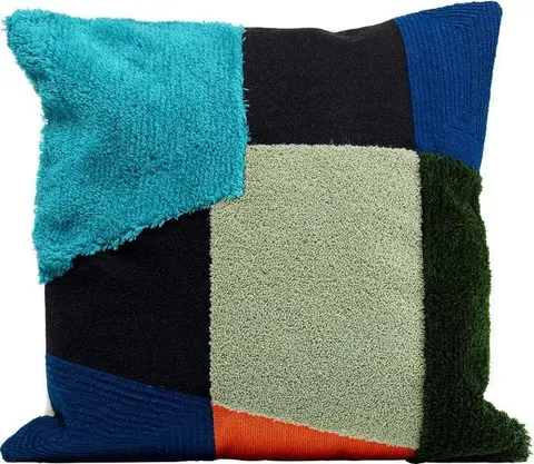 Kissen RECTANGLE 45×45, Blau, Mehrfarbig