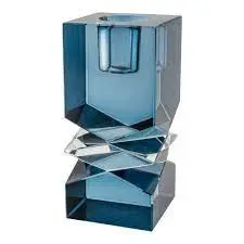 Kerzenhalter Murano blue, Blau aus Glas