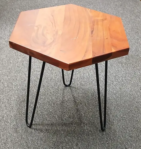 Beistelltisch EDA H 44 cm, Braun aus Akazienholz