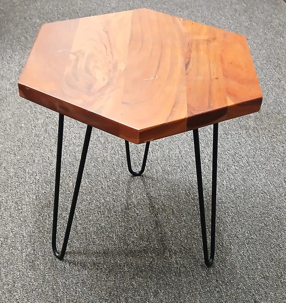 Beistelltisch EDA H 44 cm, Braun aus Akazienholz
