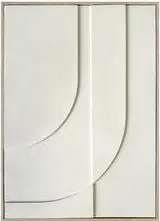 Bild Relief Beige 53 *72, Acrylfarbe aus Leinwand