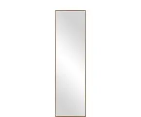 Eckiger Wandspiegel 140 * 40, Braun aus Eichenholz