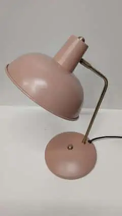 Tischlampe Rosi, Altrosa aus Metall
