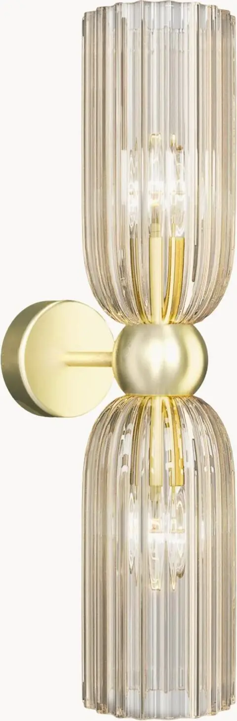 Up- & Downleuchte Gold aus Glas