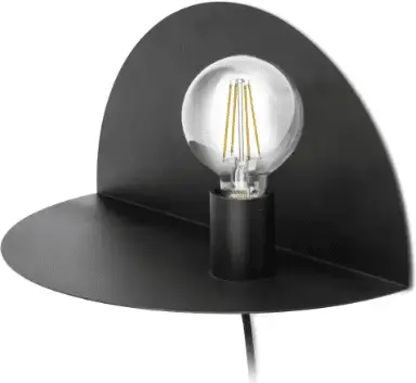 Wandleuchte Nit, Schwarz aus Aluminium – Ansicht 2 – Ansicht 2