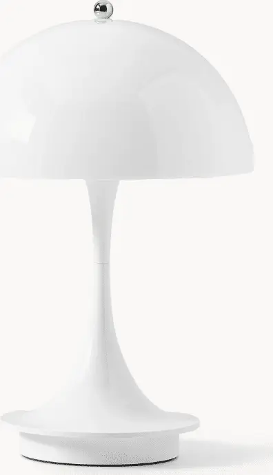 Tischlampe Panthella Weiß aus Kunststoff
