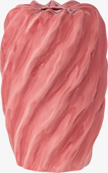 Vase Rowena Pink, sanftes Rosaton aus Steingut