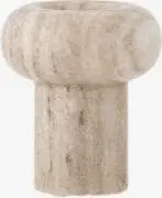 Teelichthalter Marmor Marjaneh, Braun marmoriert aus Marmor