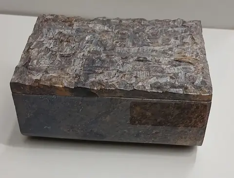 Aufbewahrungsbox Marmor Nubia, Grau aus Speckstein – Ansicht 2 – Ansicht 2