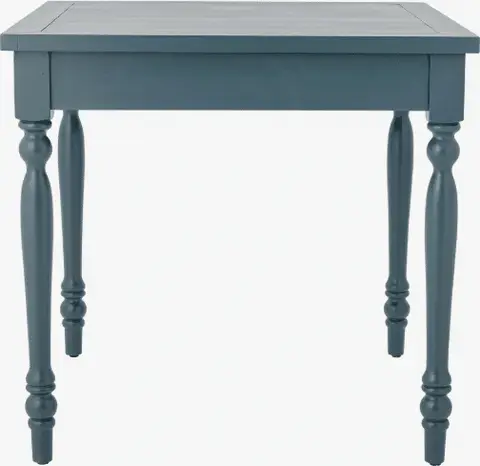 Esstisch Retro 80 * 80 * 75, Blau aus Kieferholz
