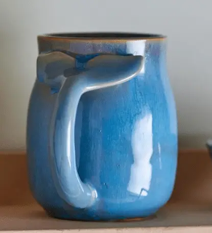 Tasse Tanir, Blau aus Steingut – Ansicht 2 – Ansicht 2