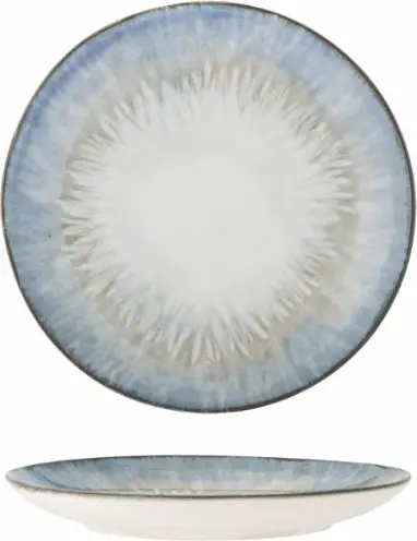 Teller Calen, Blau aus Steinzeug