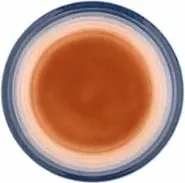 Teller Tatum, Blau, Braun aus Steinzeug