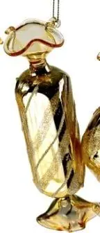 Glasanhänger Candy Zuckerl 2, Gold aus Glas