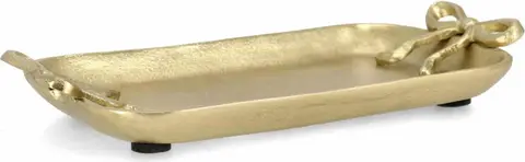 Weihnachtstablett Gold TRAY 26×14,5cm aus Metall