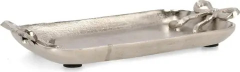 Tablett Silber Tray aus Metall