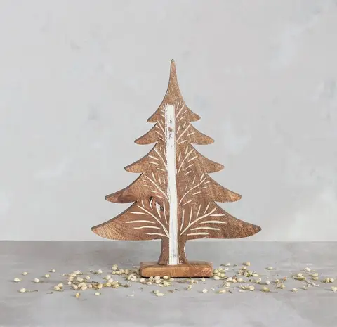 Deko Weihnachtsbaum Holz, Braun aus Holz – Ansicht 2 – Ansicht 2