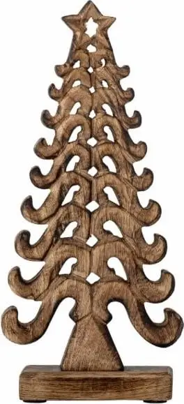 Holz Weihnachtsbaum Mango, Natur, dunkles Holz aus Mango