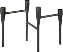 Kerzenhalter Frolein, Schwarz aus Metall