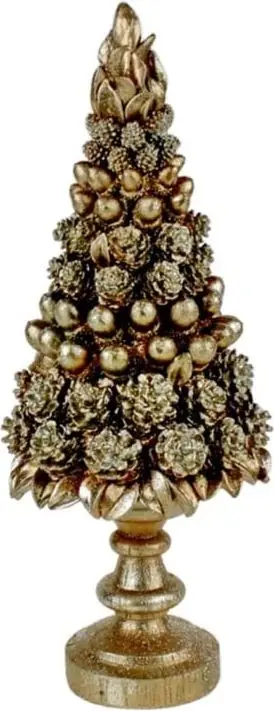 Deko TANNENBAUM Champagner H 42,5 x L 17 x B 17 aus Poly