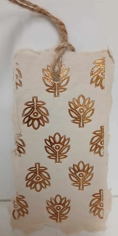 Weihnachtsanhänger Beige 1 stk. aus Papier
