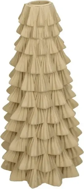 Kerzenhalter TREE Beige aus Kunstharz