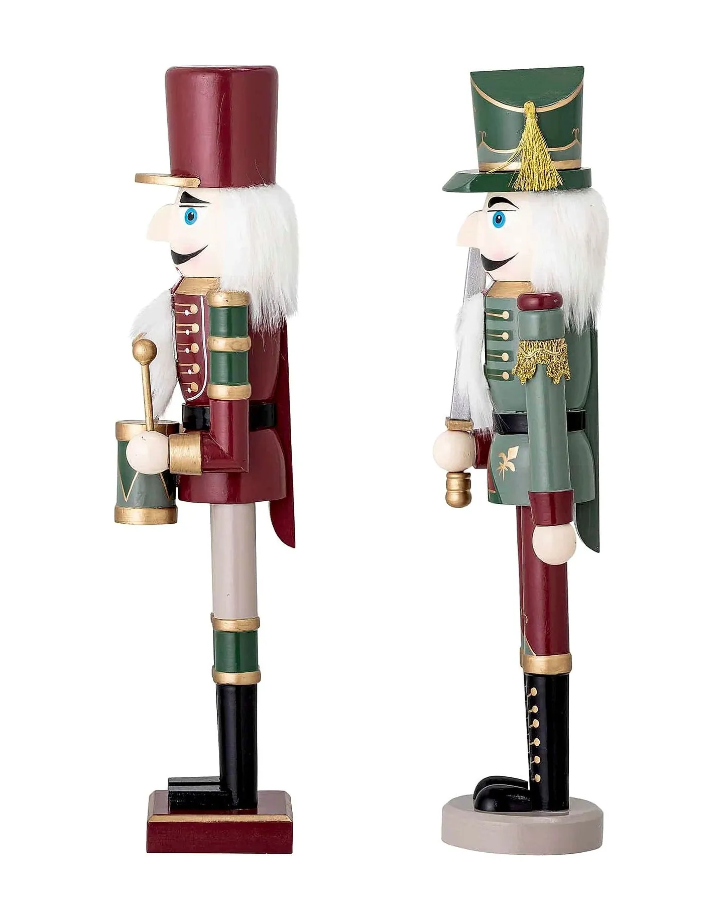 Nussknacker-Set Darren, 2-teilig, Rot-Grün, H 38 cm – Ansicht 2