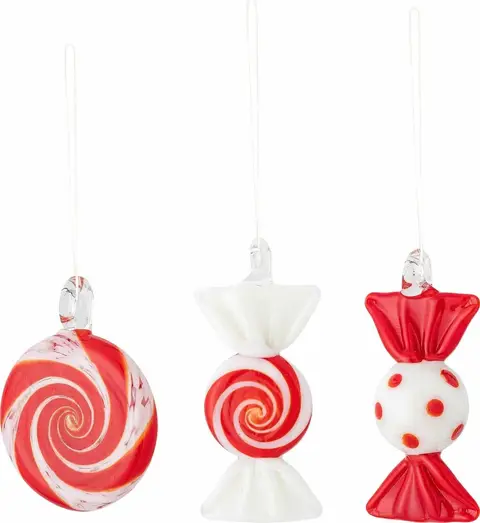 Weihnachtsanhänger Zuckerl, 3 Stk