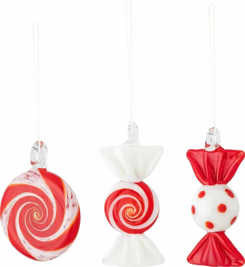 Weihnachtsanhänger Zuckerl, 3 Stk