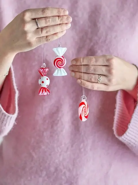 Weihnachtsanhänger Zuckerl, 3 Stk – Ansicht 2 – Ansicht 2