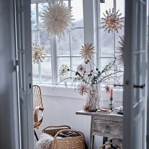 Weihnachtssternornamente, 6 STk