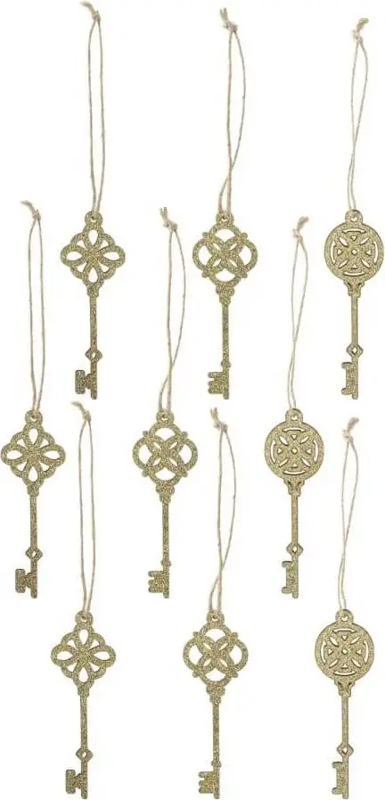 Anhänger-Set, 9-tlg aus Qualitätsholz