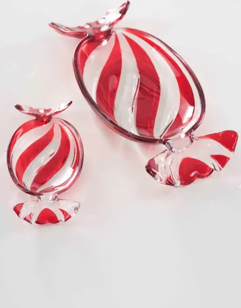 Dekoschalen-Set Bonbon, 2tlg aus Glas. Größe