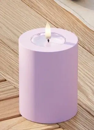 Outdoor LED-Blockkerze LAVENDEL