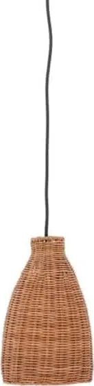 Hängeleuchte Jamilla H 26 x D 17, Braun aus Rattan