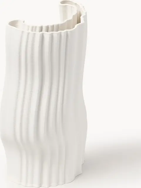Vase aus Steinzeug, Off White