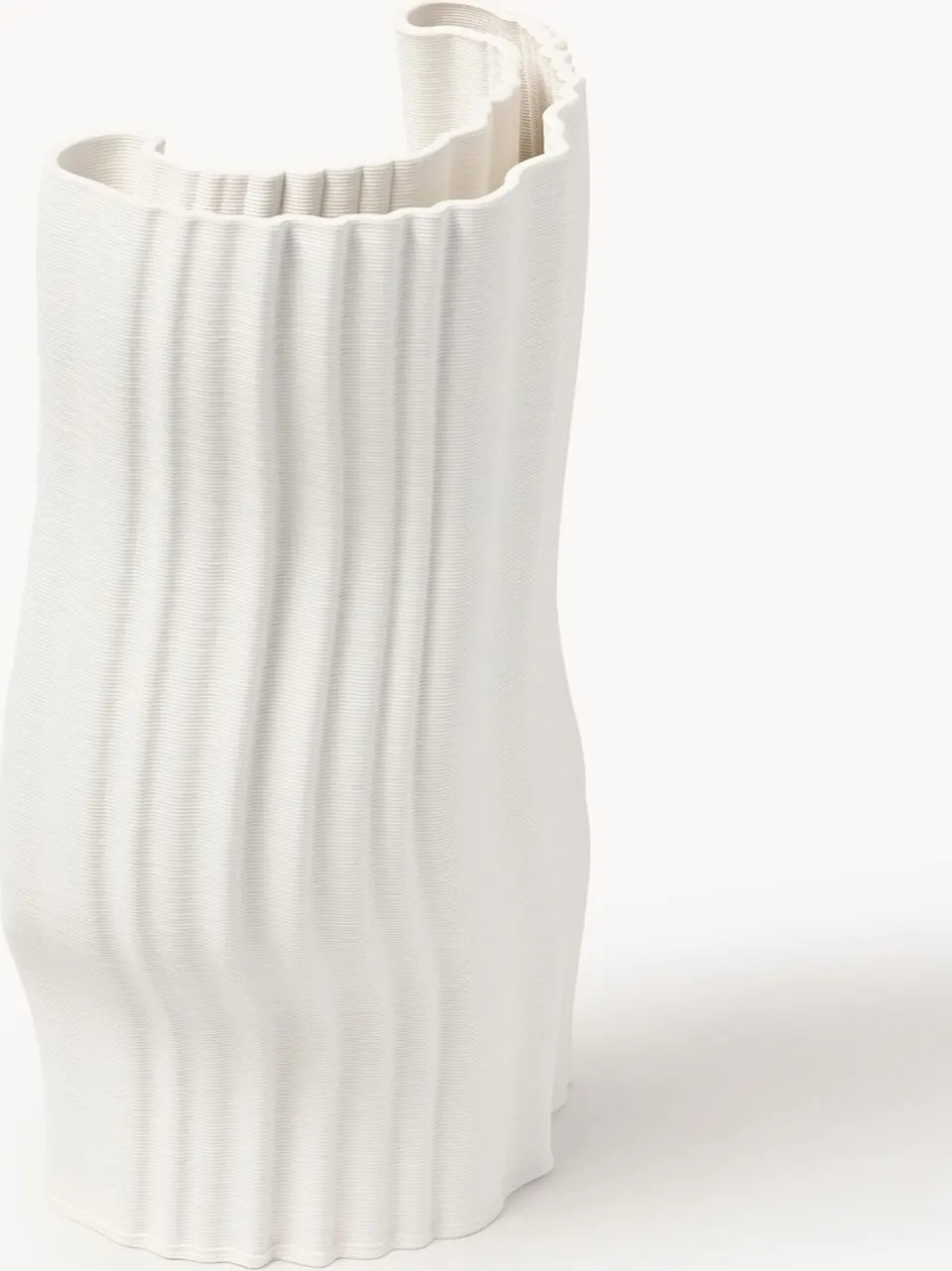 Vase aus Steinzeug, Off White