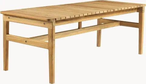 Gartenbank Sammen aus Teakholz B 126 x T 50, Braun