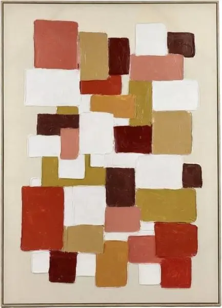 VICENZA Leinwandbild 100 x 140, Bunt aus Kieferholz, Ölfarben, Leinen