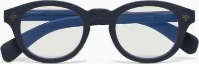 Okkia Lesebrille MILANO OK038MN-2.50, Mitternachtsblau aus Soft