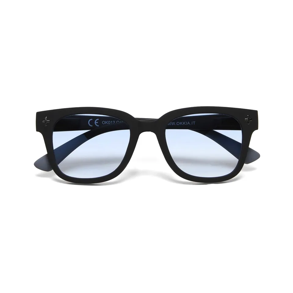 Okkia Sonnenbrille Giovanni OK012BK-BL, Schwarz