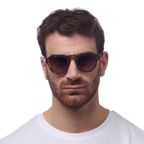 Okkia Sonnenbrille Zeno OK032-CH, Klassisches Havanna aus Soft Touch – Ansicht 2 – Ansicht 2
