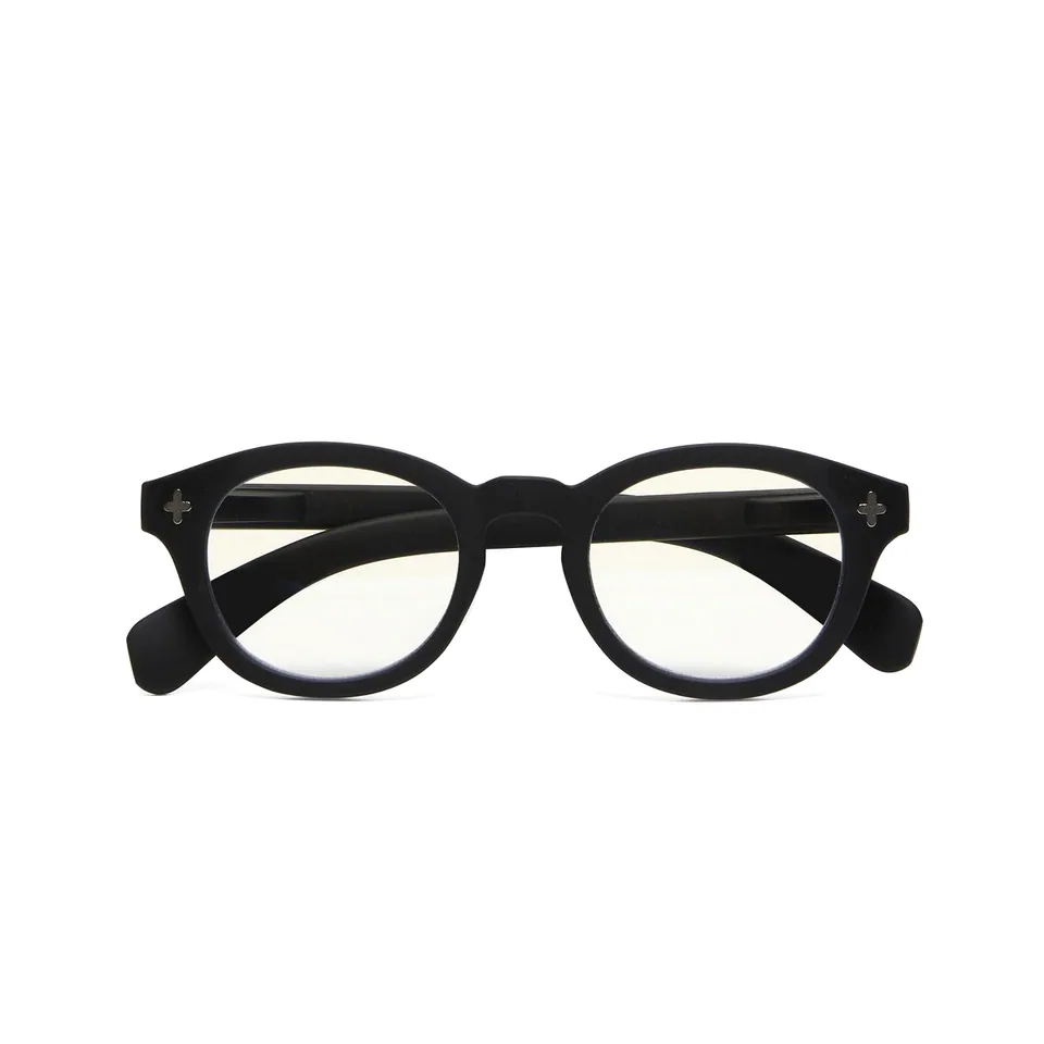 Okkia Lesebrille MILANO OK038BK-1.00, Schwarz aus Soft
