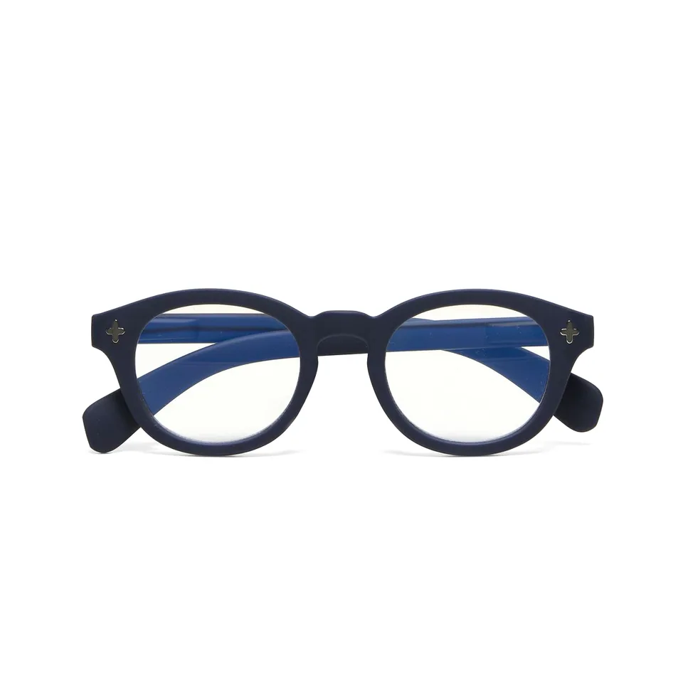 Okkia Lesebrille MILANO OK038MN-2.50, Mitternachtsblau aus Soft