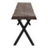 Bank aus Eiche/Metall, 180 cm – Bild 2