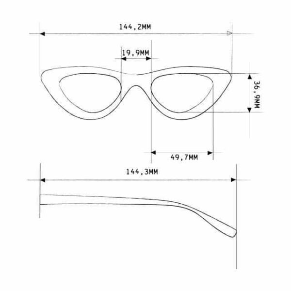 Okkia-Lesebrille Adriana OK009CH-2.00 – Bild 2
