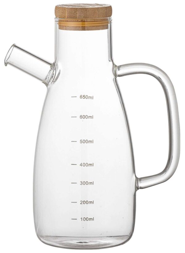 Ölflasche Haron aus hochwertigem Glas mit eleganten Design und auslaufsicherem Verschluss, ideal für die Aufbewahrung von Öl und Essig.