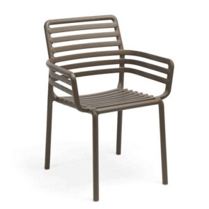 Nardi Armlehnstuhl Doga in Tabakfarbe für Garten und Terrasse