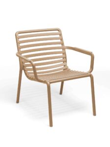 Nardi Armlehnstuhl Doga Relax in Cappuccino Farbe mit bequemen Armlehnen und modernem Design